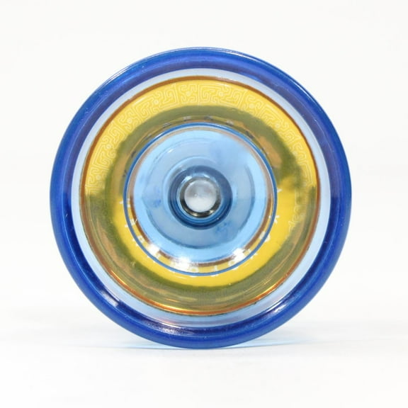 YOYOFORMULA D6 Yo-Yo - Polycarbonate Responsive YoYo (Translucent Blue with Gold Cap)