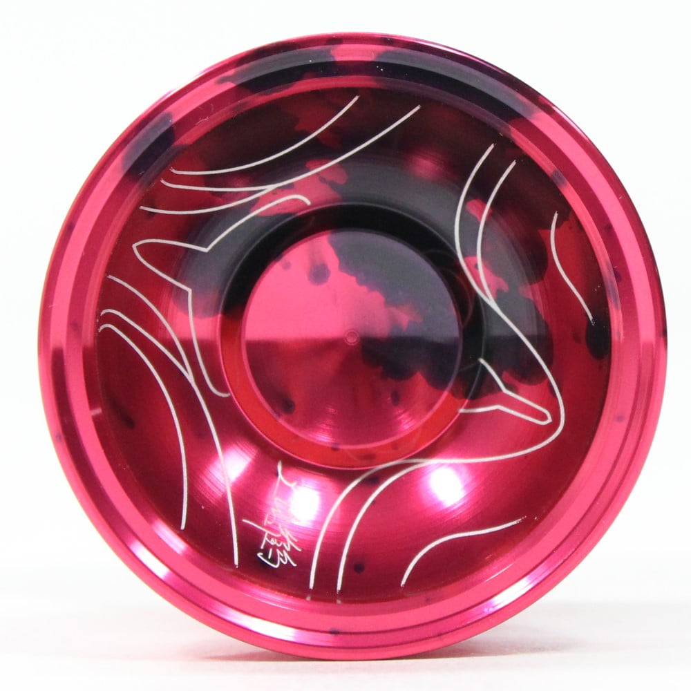 YOYOFORMULA J2 Yo-Yo - Mono-Metal Wide YoYo with Bi-Metal Look (Pink)