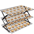 thumbnail image 1 of YOYTOO 3 Tier Cooling Racks for Baking Cookies, Collapsible Wire Baking Rack for Oven Cooking Grilling, 1 of 1