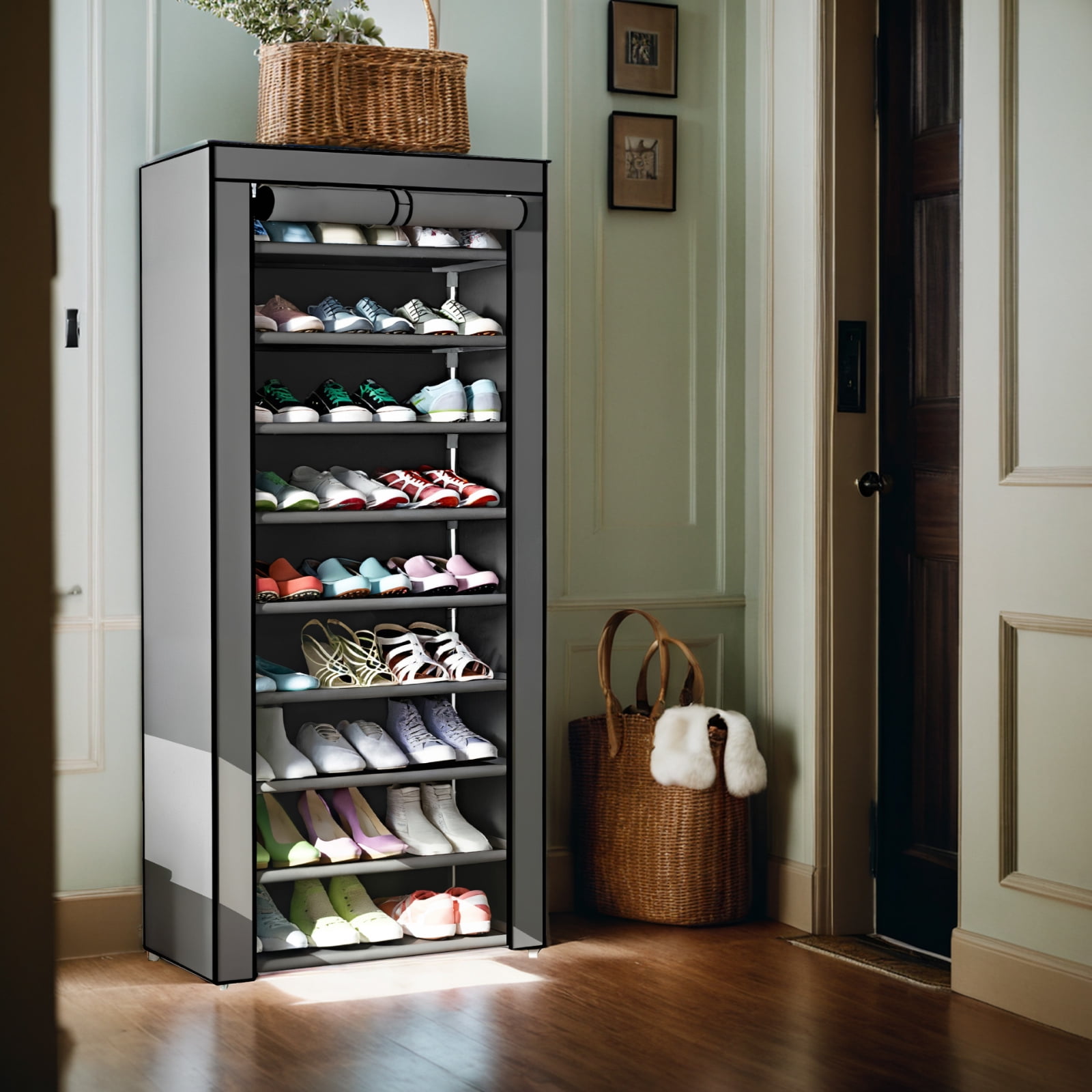 YOYTOO 9 Tier Shoe Rack 27 Pairs Shoes Storage Barbados Ubuy