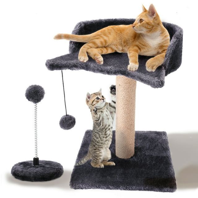 YOYTOO Cat Scratching Post with Perch, Sisal Cat Tree Scratcher Pole