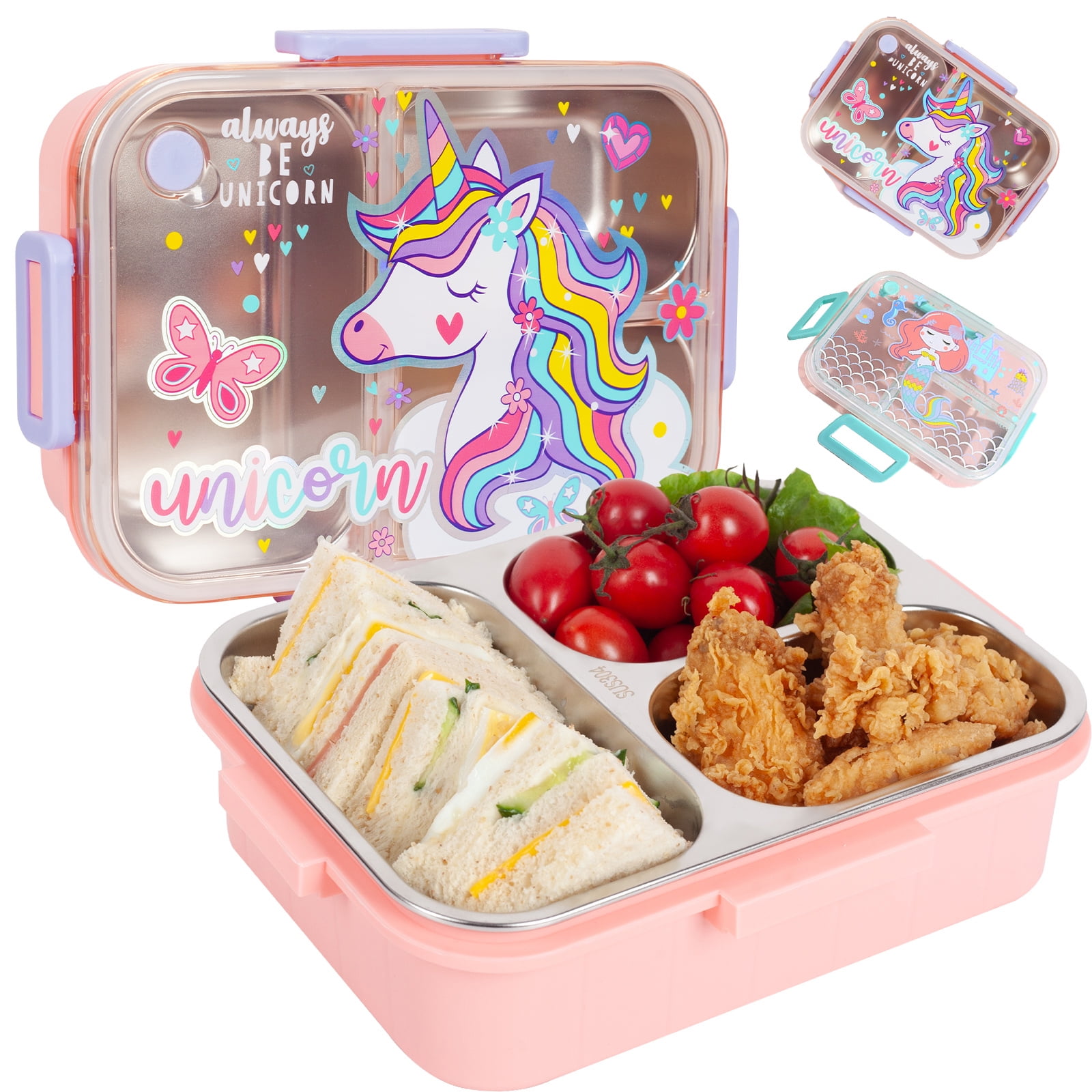 YOYTOO Lunch Box for Kids, Stainless Steel Leakproof Bento Box