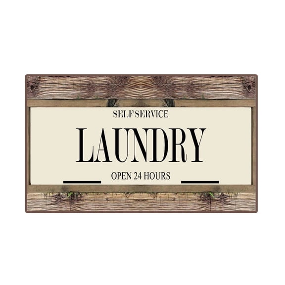 YOZGXEG Laundry Room Carpet Anti-Slip Floor Mats Print Bathroom Rugs 15.75*23.6 Inch