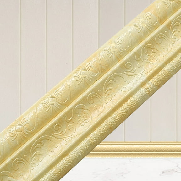 YOZGXEG Stickers 3D Wallpaper Border Peel And Stick Wall Border Foam Borders Removable Self Adhesive Tiles Sticker For Kitchen Home Decora