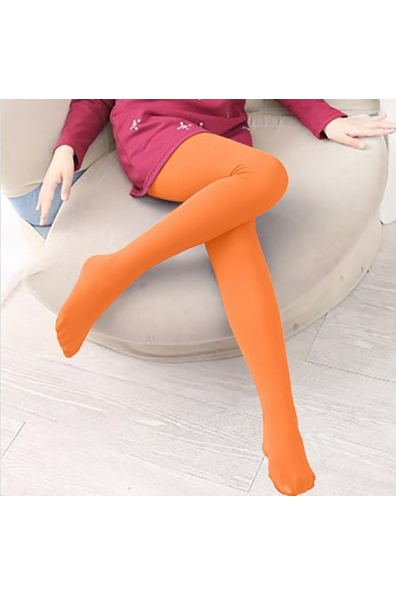 Tights For Women Candy Color Elastic Pantyhose Ballet Long Dance Leggings Hosiery Nylon Spandex 1Pc Orange S-L