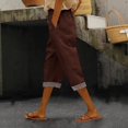 thumbnail image 1 of YOZGXEG Wide Leg Pants Women Women Summer Wide Leg Linen Pants Elastic Waist High Waisted Casual Beach Trousers Brown S-3Xl, 1 of 7