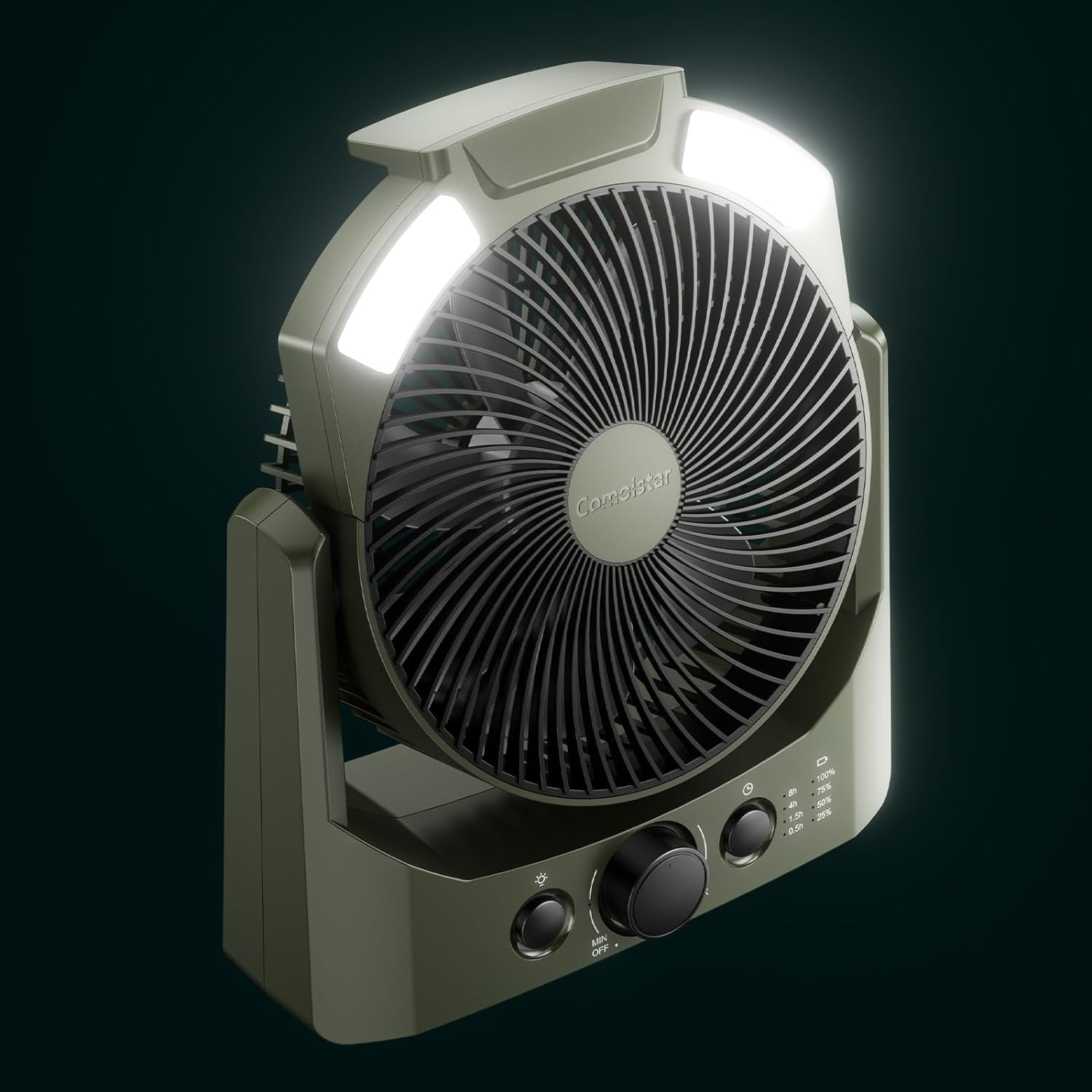 YOZIHAYL 20000 mAh Battery Camping Fan with Timer Quiet Desk Fan with 4