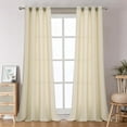 YOZIHAYL Sliding Door Curtains for Patio Wide Room Divider Faux Linen