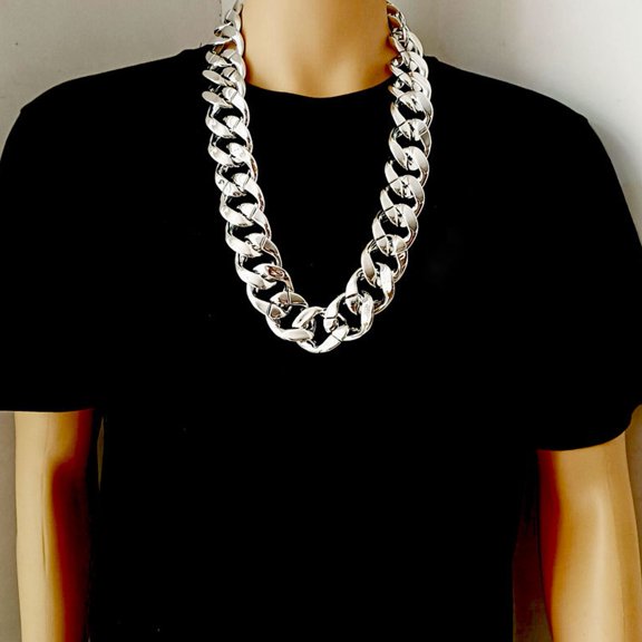 YOZUMD Chain Necklace Bright Color All Match Stylish Cool Geometric Choker