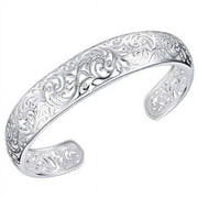 YOZUMD Open Bracelet,Women's 925 Sterling Silver Bezel Hollow Cuff Bangle Open Bracelet, Bracelets