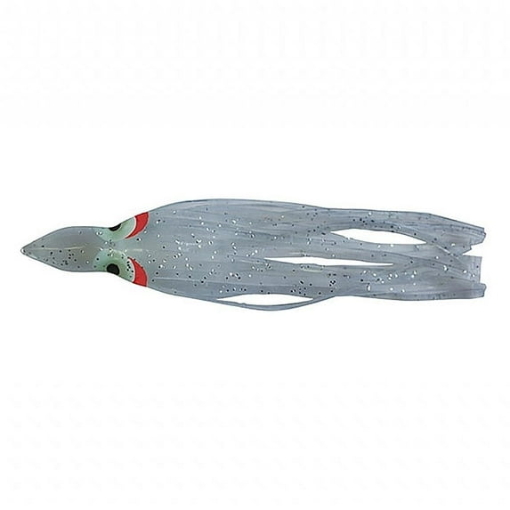 YOZURI YO-ZURI Octopus Skirt head Hole Red Eye - 4 1,4inch White (409A) Lures