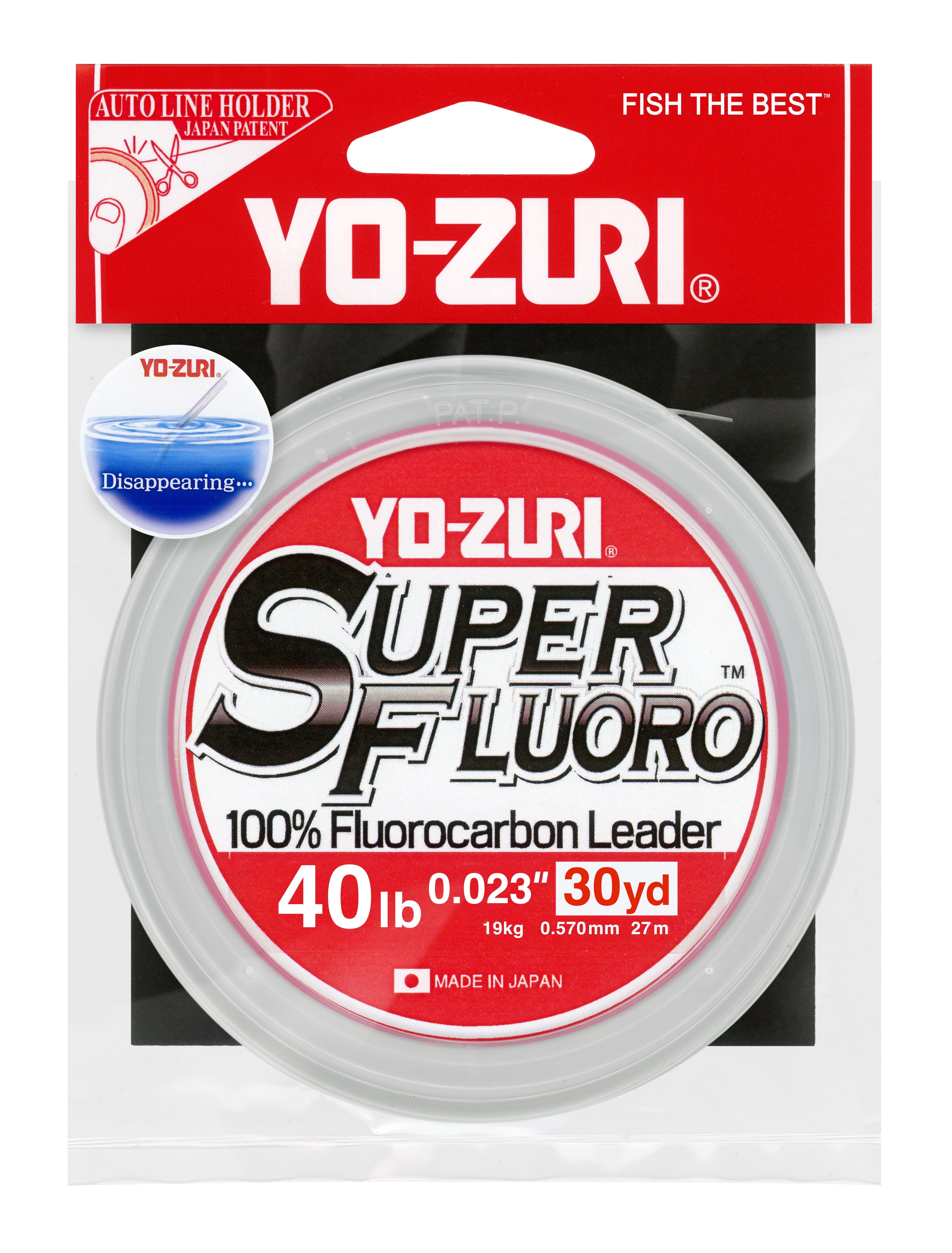 Yo-Zuri Super Fluoro 40lb Fishing Line, 30 yards