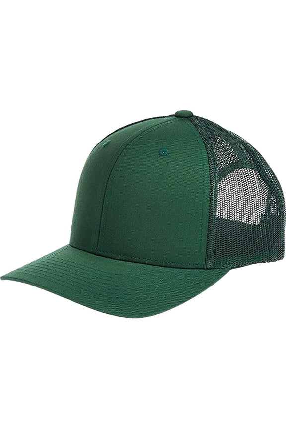 YP CLASSICS RETRO TRUCKER CAP-EVERGREEN-ONE SIZE