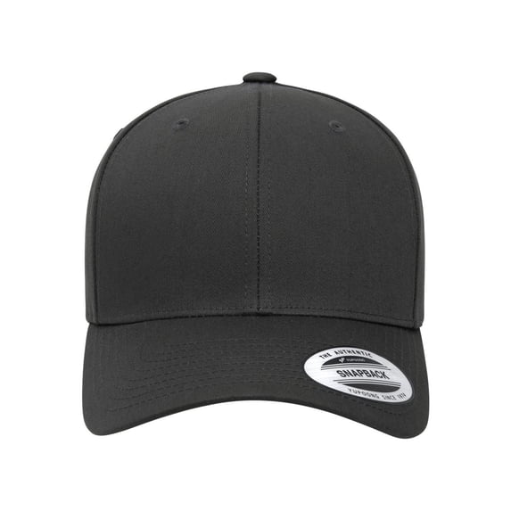 YP Classics - CVC Snapback Cap - 6389 - Charcoal - Size: Adjustable
