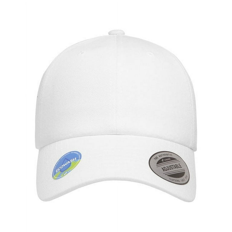 6245EC Size: White Adjustable - YP Dad Classics - EcoWash Hat - -