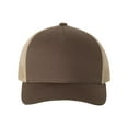 thumbnail image 1 of YP Classics - Five-Panel Retro Trucker Cap - 6506 - Brown/ Khaki - Size: Adjustable, 1 of 3
