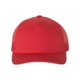 thumbnail image 1 of YP Classics - Five-Panel Retro Trucker Cap - 6506 - Red - Size: Adjustable, 1 of 3