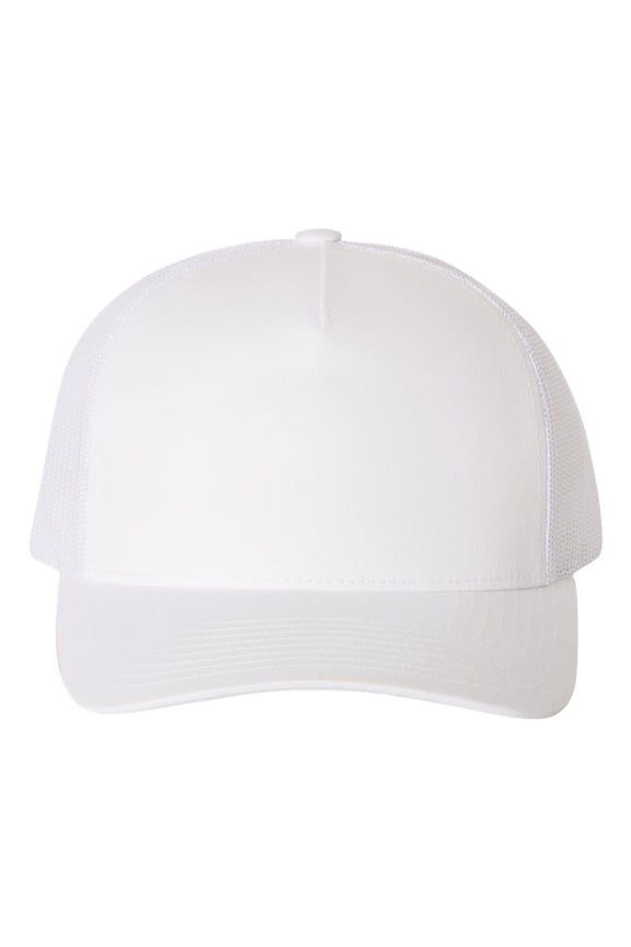 YP Classics - Five-Panel Retro Trucker Cap - 6506 - White - Size: Adjustable