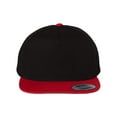 thumbnail image 1 of YP Classics - Flat Bill Cap - 6007 - Black/ Red - Size: Adjustable, 1 of 5