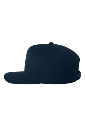 YP Classics - Flat Bill Snapback Cap - 6089M - Dark Navy - Size: Adjustable