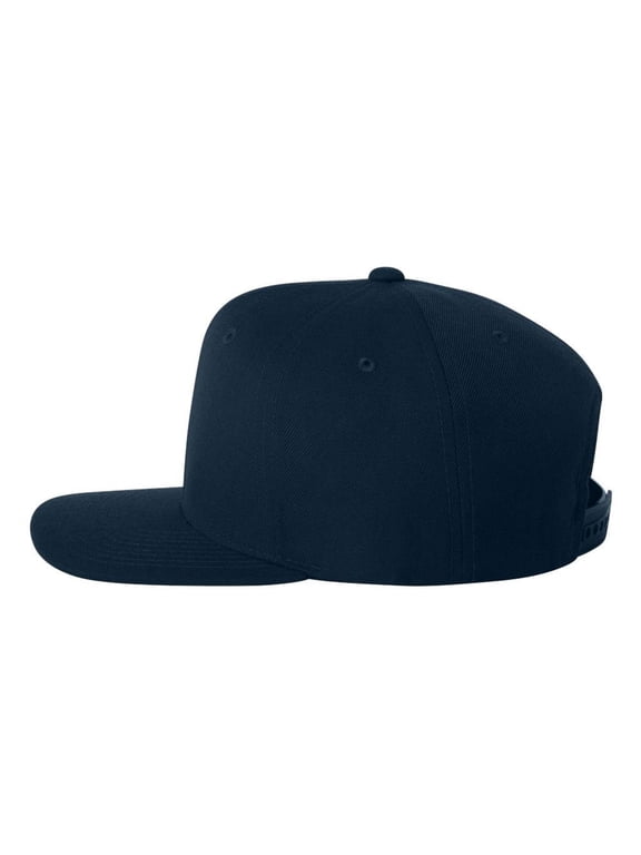 YP Classics - Flat Bill Snapback Cap - 6089M - Dark Navy - Size: Adjustable