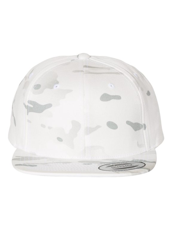 YP Classics - Flat Bill Snapback Cap - 6089M - Multicam Alpine - Size: Adjustable