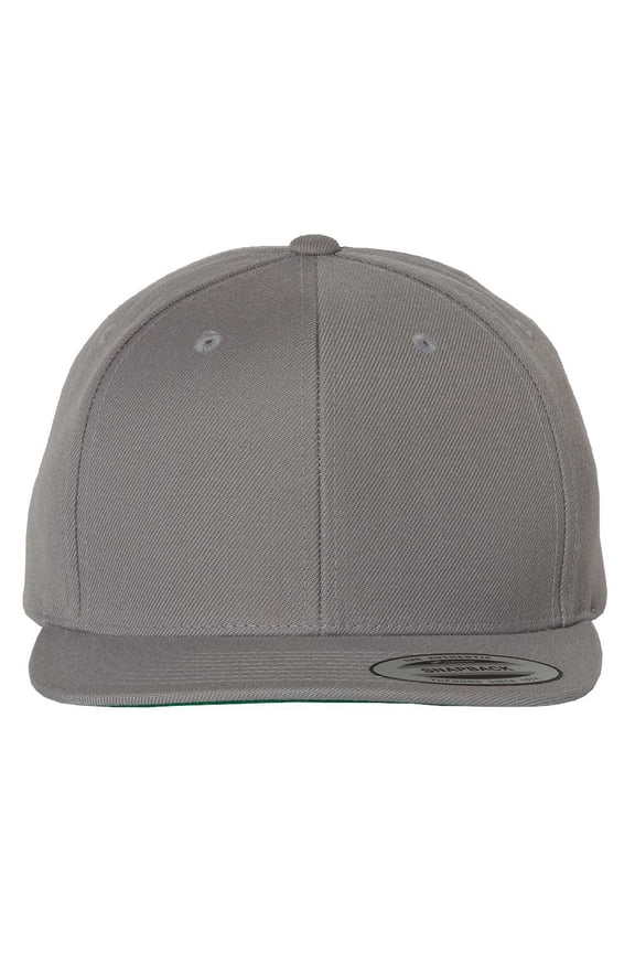 YP Classics - Flat Bill Snapback Cap - 6089M - Silver - Size: Adjustable