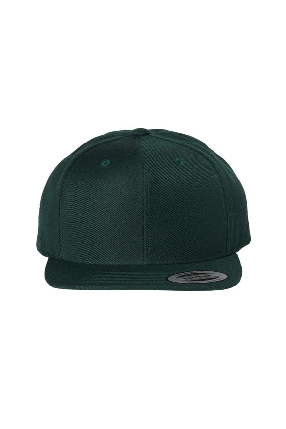 YP Classics - Flat Bill Snapback Cap - 6089M - Spruce - Size: Adjustable