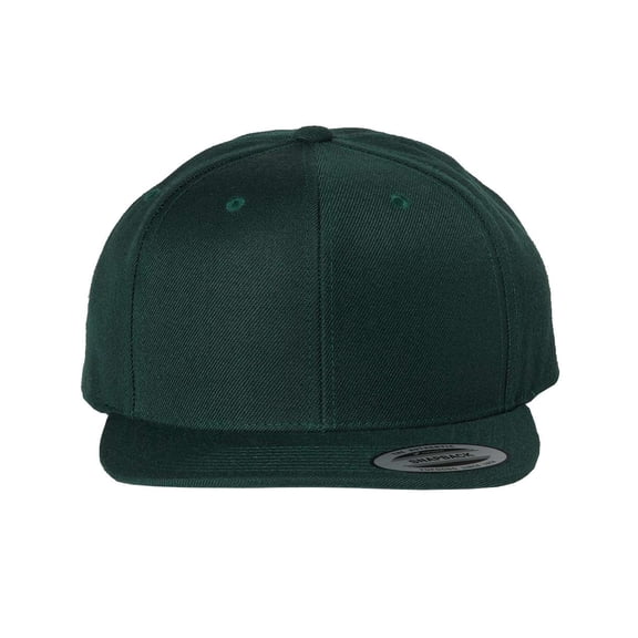 YP Classics - Flat Bill Snapback Cap - 6089M - Spruce - Size: Adjustable