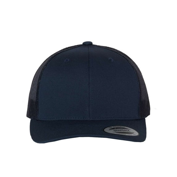 YP Classics - Six-Panel Retro Trucker Cap - 6606 - Navy - Size: Adjustable