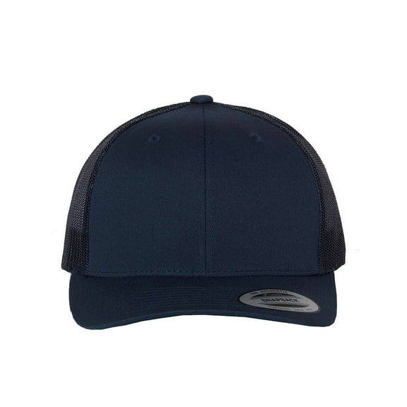 YP Classics - Six-Panel Retro Trucker Cap - 6606 - Navy - Size: Adjustable