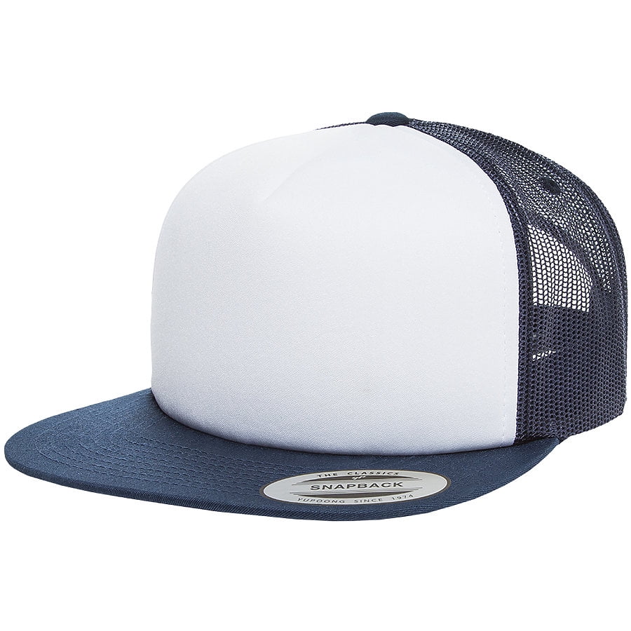 YP Classics Unisex Flat Bill Foam Trucker Cap - Walmart.com