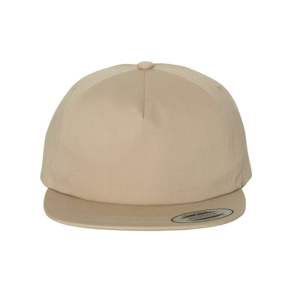 YP Classics - Unstructured Five-Panel Snapback Cap - 6502 - Khaki - Size: Adjustable