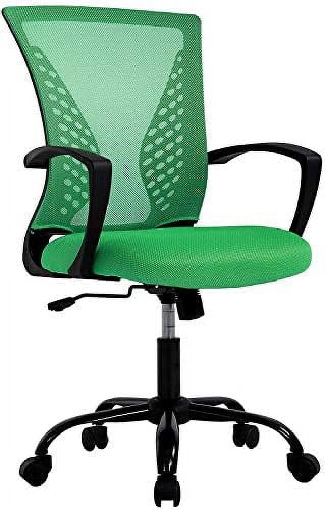 YPADLBC Ergonomic Office Chair Clearance Mid Back Mesh Chair with Lumbar Support and Armrest ...