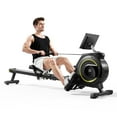 thumbnail image 1 of YPOO Foldable Rowing Machine for Home, 16-Level Silent Resistance Compact Rower with App Support, 350lbs Capacity, 1 of 7