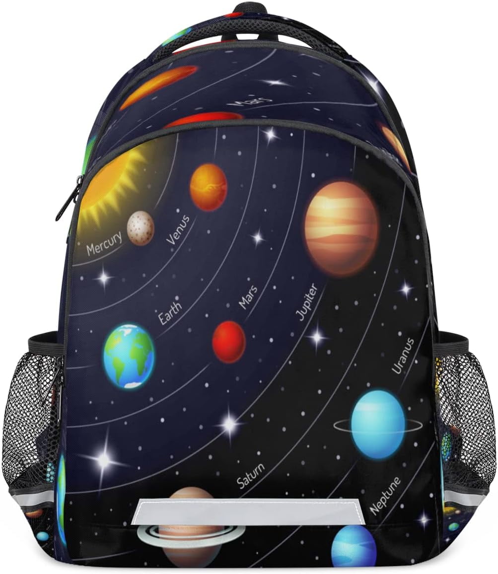 YPPAHHHH Universe Space Galaxy Solar System Backpack for School Girls