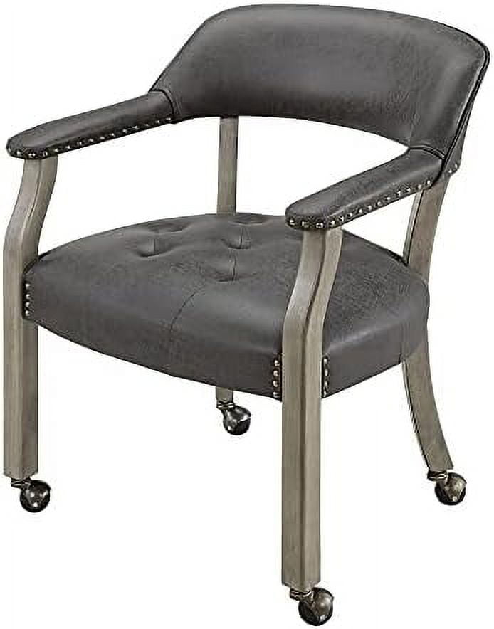 YPZBBOOM Dining Chairs with Casters and Arms Accent Kitchen Table