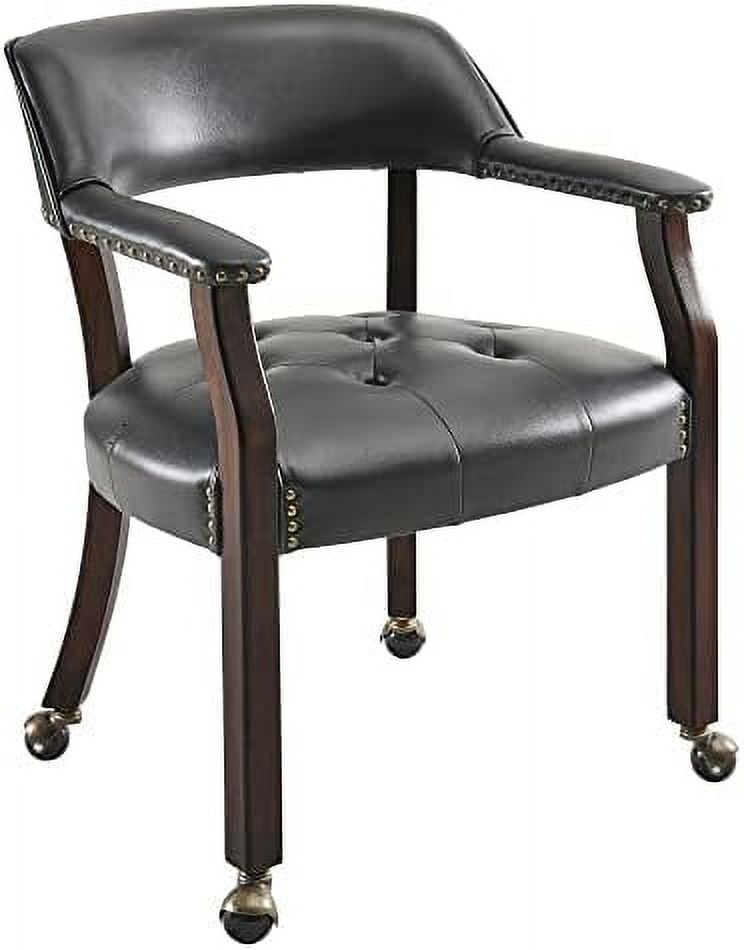 YPZBBOOM Dining Chairs with Casters and Arms Accent Kitchen Table