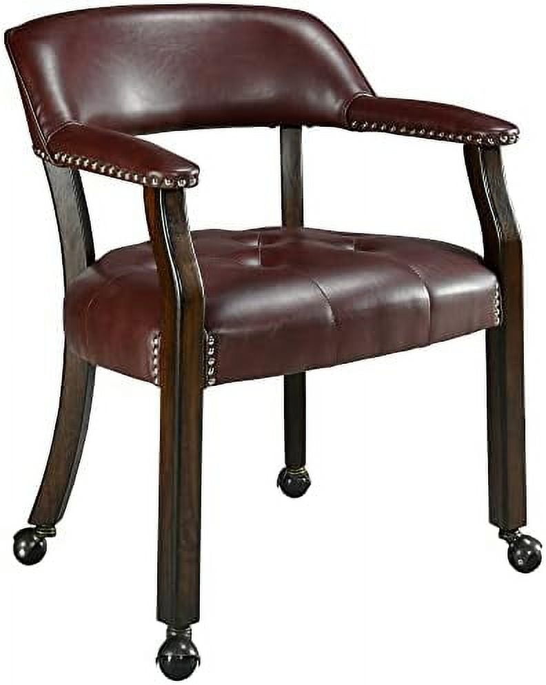 YPZBBOOM Dining Chairs with Casters and Arms Accent Kitchen Table