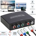thumbnail image 1 of YPbPr Component to HDMI Converter Stereo Audio Video L/R 5RCA RGB Adapter 1080P, 1 of 7