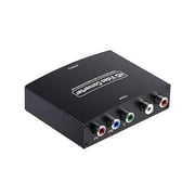 YPbPr to HDMI Converter with Audio Extractor, Component to HDMI Converter, Component Video Adapter for HDTV, Supports 1080P and Digital Audio