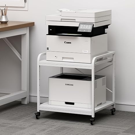 Library Mobile Kitchen YQ JENMW Mobile Rolling Printer Stand with Wheels,Industrial Multi-Tier ...