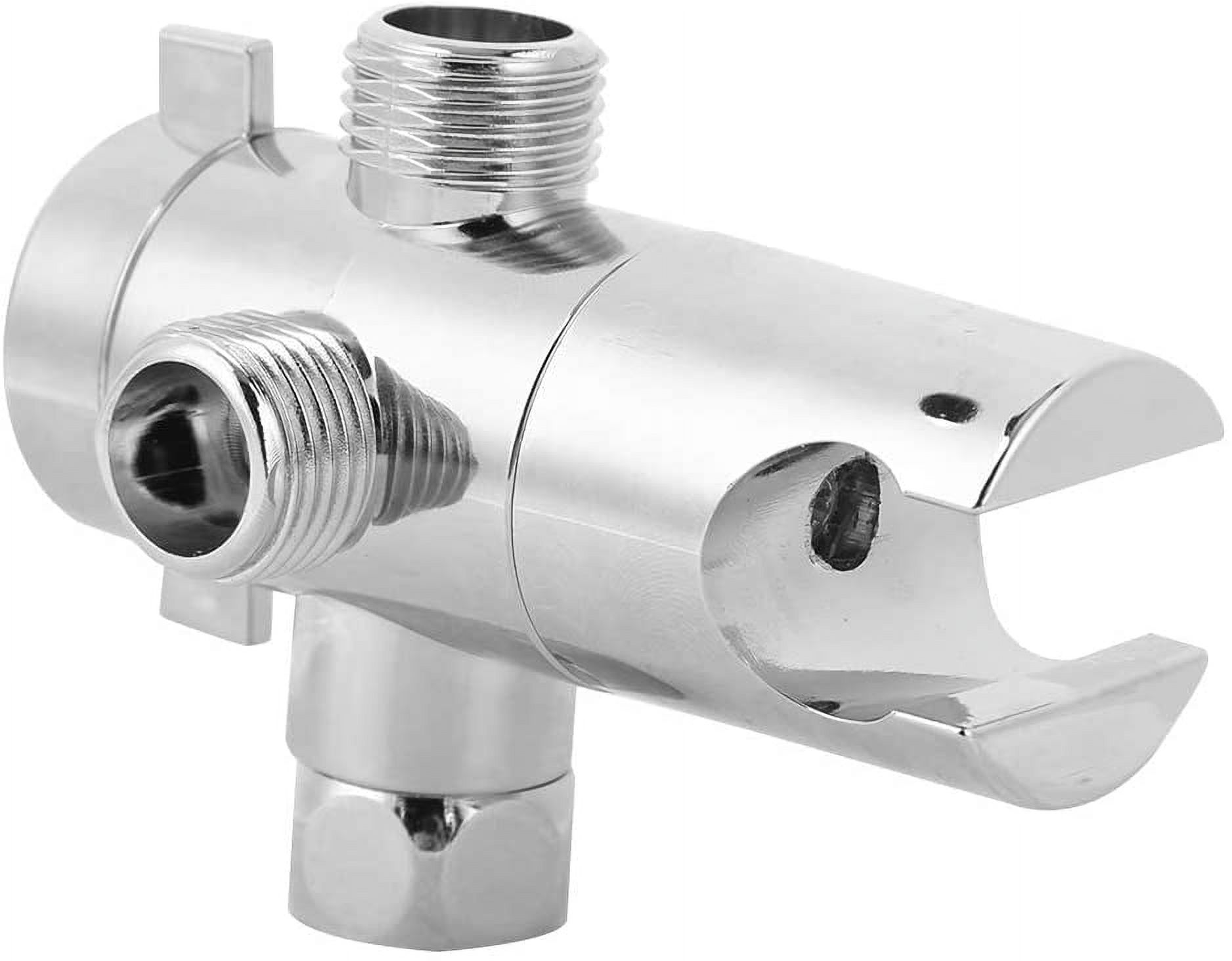 Multifunction G1/2 Way Bath Shower Diverter Valve with Hand Shower Holder, Shower Arm Diverter ...