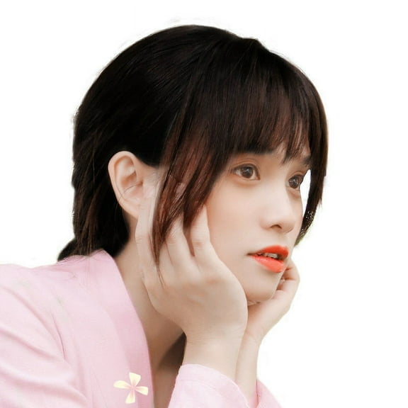 YQHZZPH Bangs Wig Piece Wig Bangs Fluffys Invisible Natural Straight Bangs Wig