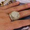 thumbnail image 1 of YQHZZPH Men's Alloy Ring Full Of Diamonds, Oversized And Domineering Men's Ring, 1 of 8