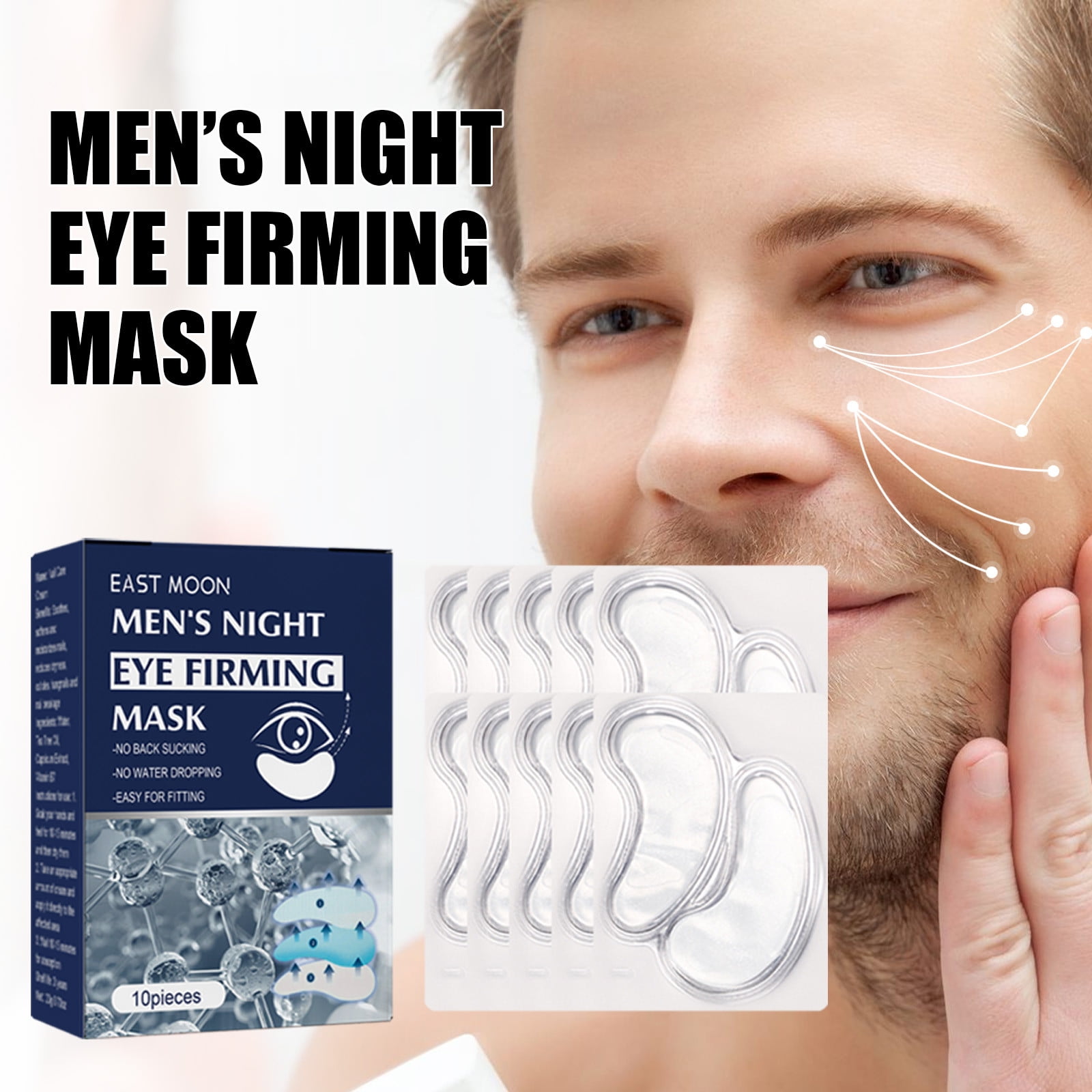 YQHZZPH Men's Special Forehead Gel Patch Forehead Patch Eye Mask
