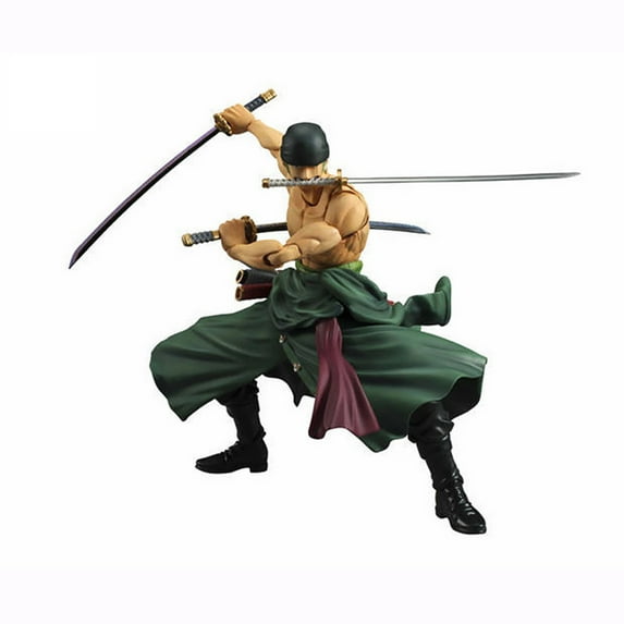 YQLADB Anime Action Heroes PVC Figure Roronoa Zoro -The Rai on Onigashima-, Variable Realistic Collectible Character Model Ornaments Statue, Multicolor