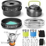 YQSDG 16 Piece Aluminum Camping Mess Kit