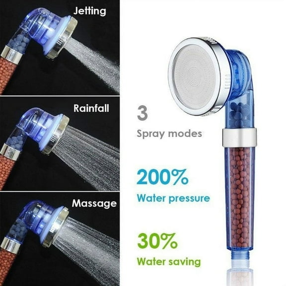YQSDG 3-Setting Handheld Shower Head with Filter - High Pressure Hand Shower, Filtered Handheld Shower Head Body Spray Water - Saving High - Pressure Ionic Shower Head