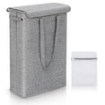 thumbnail image 1 of YQSDG Slim Foldable Laundry Hamper with Storage Bag, Gray, 1 of 2